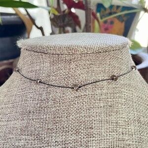Smoky Quartz dainty 90s choker